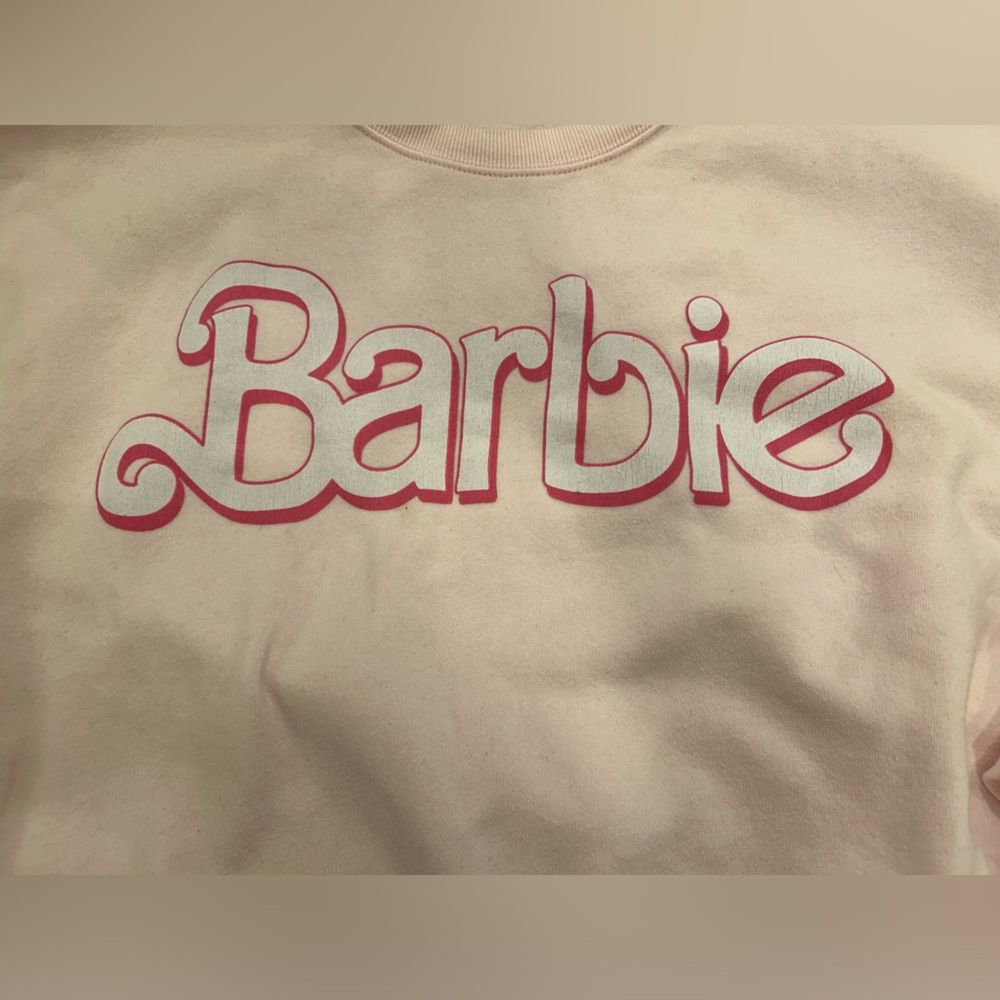 Barbie Pastel Pink Sweatshirt - Picture 2 of 3